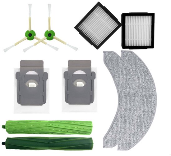 Für (10 Stück) Ersatzteile Kompatibel Mit Irobot Roomba Combo J7, Combo J7+, Combo J9+, Combo 10 Max Saugroboter, Doppelgummiwalzenbürste, 2 Wisc