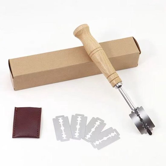 5 X Bäckermesser Brotmesser Mit Tür Zum Teigmahlen, Gravieren Von Brot, Küchen Und Bäckereizubehör