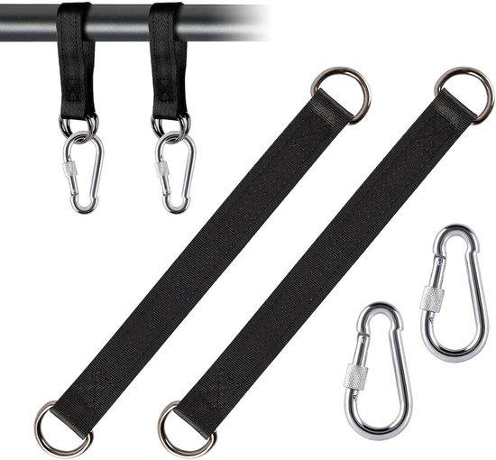 Hängemattenhalterungen Aufhängegurte Schaukelaufhängungsset Schaukelhalterungen Nylon Inklusive 2 Robuster Karabiner Und D Ringe Für Schaukelhäng