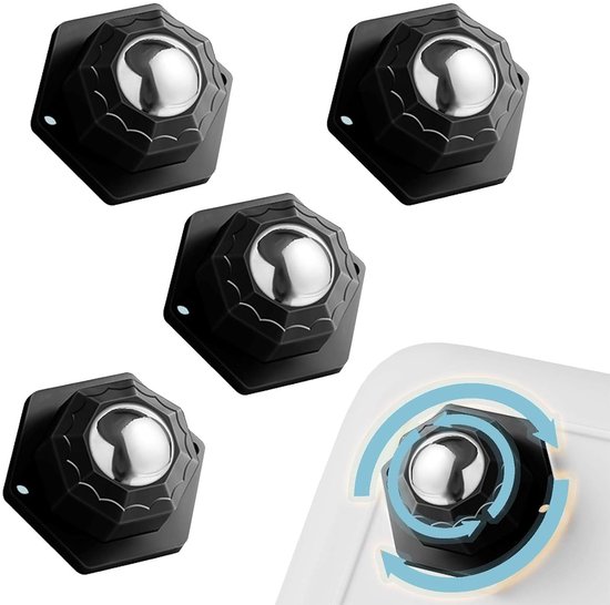 4 X Universal Selbstkleberollen Für Möbel, 200 Kg, 360° Drehbare Rolle Für Schwere Lasten