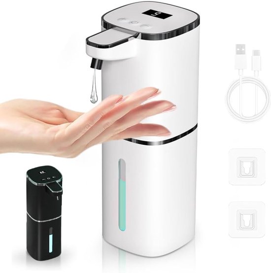 9 Stufen 380 Ml Kontaktloser Flüssigseifenspender Usb Aufladbar, Wand /tischmontage Für Bad Und Küche Seifenpumpe Freistehende Seifenpumpe