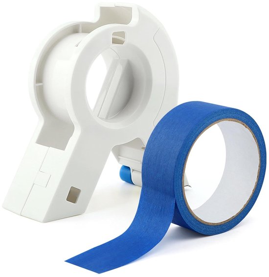 Abroller Für Abdeckband Abroller Für Abdeckband Klebebandabroller Klebebandabroller Mit 1 Rolle Blauem Abdeckband Manuelles Klebebandapplikations
