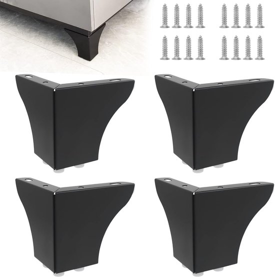 4 Stück Metallmöbelbeine Dreieckige Metallmöbelbeine Möbelbein Tischteil