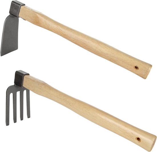 Gartenhacken Und Gartenrechen Set 2 Teilig Holzgriff