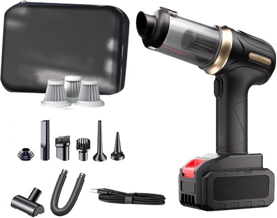 Akku Autostaubsauger 4 In 1 28.000 Pa Schwarz