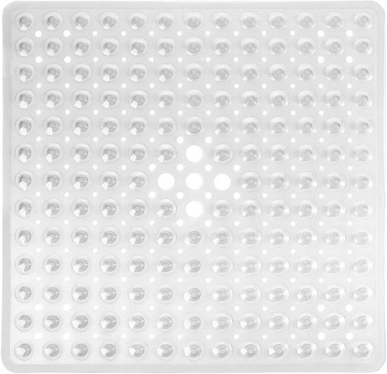 Rutschfeste Duschmatte 53 X 53 Cm Badematte Badezimmermatte Rutschfeste Duschmatte Transparent Mit Saugnäpfen Und Abflusslöchern Quadratisch Pvc