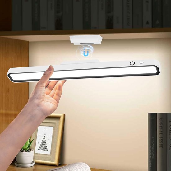 Led Schreibtischleuchte 3000 6000 K Magnetisch & Wiederaufladbar Hell Für Büro, Leseecke, Schlafzimmer Und Regal