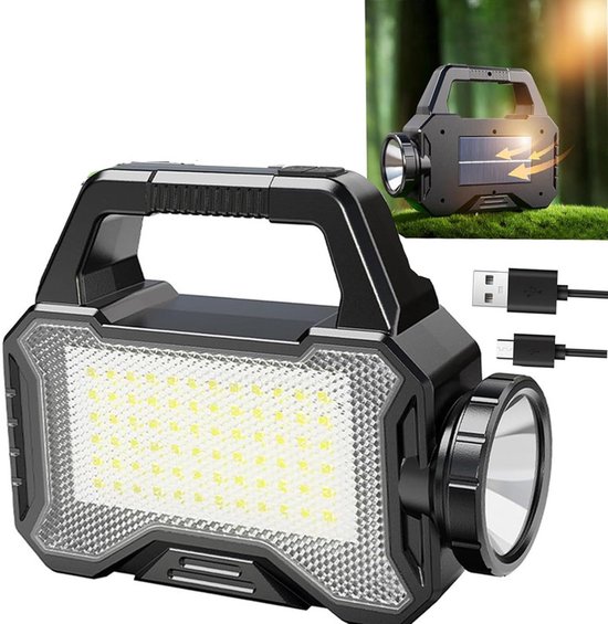 Multifunktionale, Solarbetriebene Taschenlampe Led Campinglampe 10000 Lumen