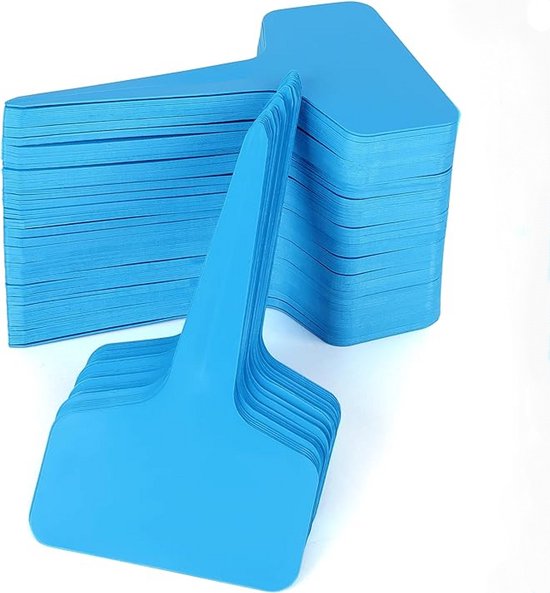 100 Stück Pflanzenstecker Pflanzenetiketten Gartenarbeit Gemüsegarten Blau Kunststoff 6 X 10 Cm