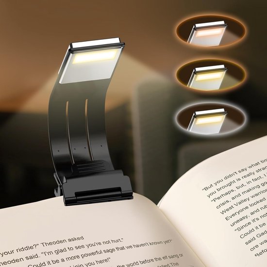 Leselampe Mit Klemme Buchlampe Mit Klemme Zum Lesen Abends Und Im Bett Augenschonend 8 Leds 3 Farbtemperaturen Stufenlos Dimmbar Für Leseratten U