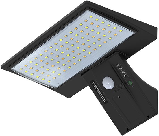 Wasserdichte Solar Außenleuchte Wandleuchte Mit 4 Beleuchtungsmodi, Fernbedienung, 520 Lm, Ip65 Wasserdicht, Bewegungsmelder, Für Haustür, Garten