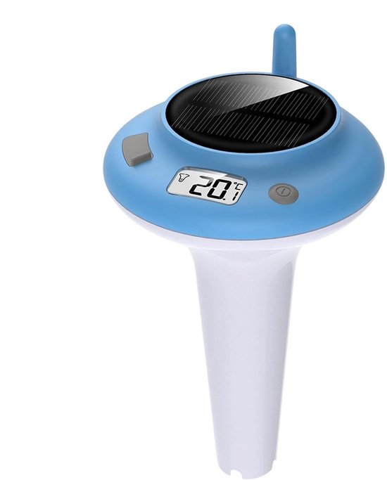 Schwimmendes Digitales Solar Poolthermometer, Wasserdicht Ip68 Wasserdicht, Großes Lcd Display, Solarbetrieben Keine Batterien Erforderlich, Für