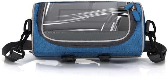 Verstellbare Fahrradtasche Lenkertasche Großes Fassungsvermögen Sichtfenster Für Touchscreen Verstellbarer Und Abnehmbarer Schultergurt Schnellve