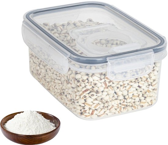 Lebensmittelbehälter Versiegelter Lebensmittelbehälter Wiederverwendbar Vakuumverpackt, Feuchtigkeitsbeständig, Haltbar Bis 2,0 L Transparenter,