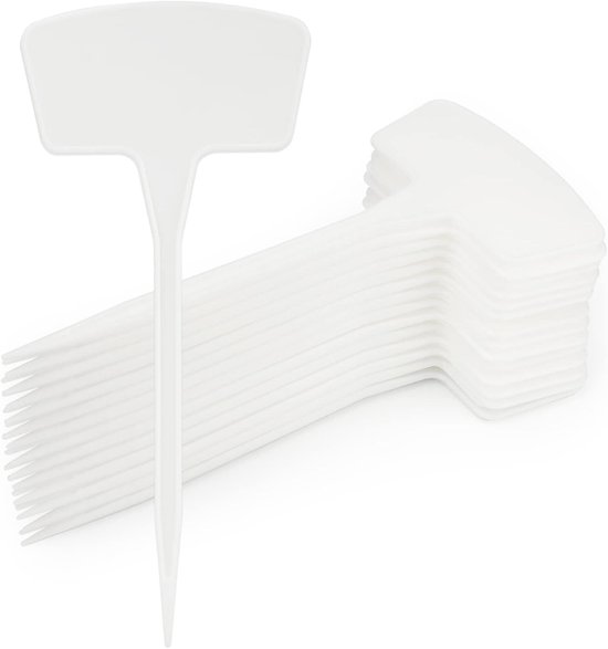 30er Packung Mehrfarbige, Wasserfeste Topfstecker/etiketten Aus Weißem Kunststoff Für Saatgut, Pflanzen Und Kräuter Mit Haken Pflanzenetiketten F