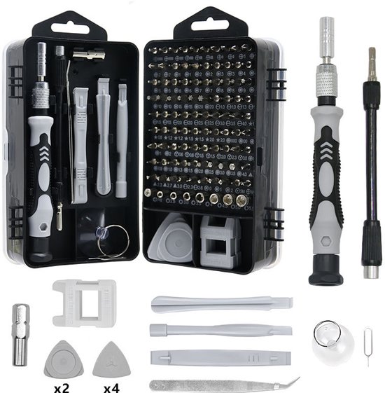 Set Mit 115 Schraubendrehern Starke Magnetische Präzisions Kreuzschlitzbits Multifunktionales Reparaturwerkzeug