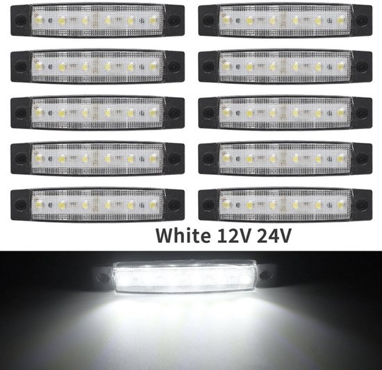 Led Konturbeleuchtung 24 V Weiß 10 Stück 12 V/24 V