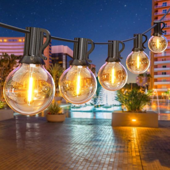 Meter Lange Lichterkette Mit 10 Lichtern, Wasserdichte Außenlampe, Camping Lichterkette Und Pendelleuchte Für Stimmungsvolle Dekoration, Für Terr