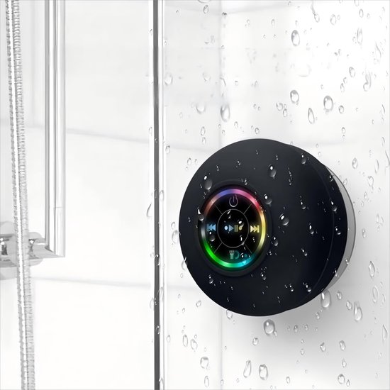 Bluetooth Lautsprecher, Duschlautsprecher, Kabelloser Tragbarer Mini Hornlautsprecher Mit Saugnapf Für Badezimmer, Bass Stereo Trompete, Kabellos