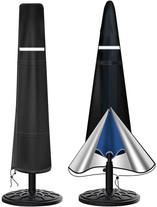 Wasserdichte Sonnenschirmhülle 210d Oxford Gewebe Schwarz 190 X 30 X 50 Cm