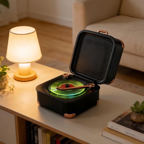 Retro Mini Bluetooth Lautsprecher Tragbar, Klarer Klang, Lange Akkulaufzeit Niedlicher Schreibtischlautsprecher Für Zuhause, Schlafzimmer Und Bür