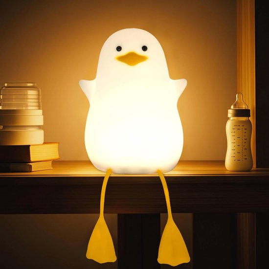 Niedliches Gelbes Entlein Nachtlicht Süßes Silikon Nachtlicht Für Kinder Dimmbar Per Touch Steuerung Mit Timer Wiederaufladbare Led Nachttischlam