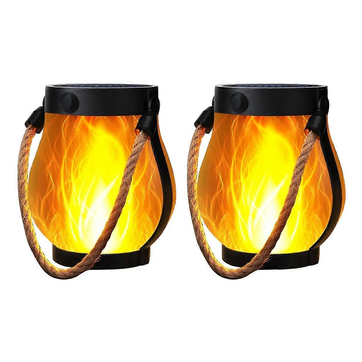 Solarlaternen Mit Flackernder Flamme – Gartenlampen