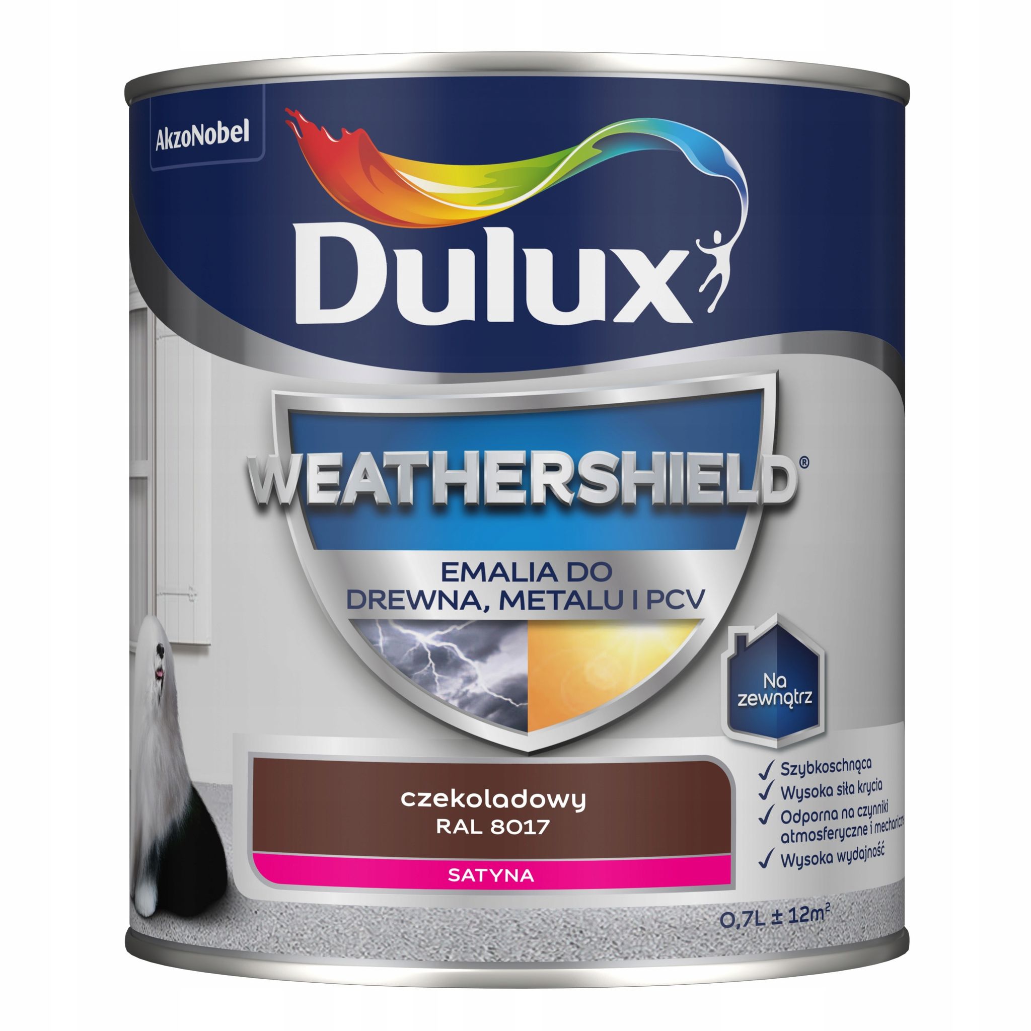 Dulux Weathershield Acryl-emaille Für Metall Und Holz, Schokoladenbraun, 0,7 L
