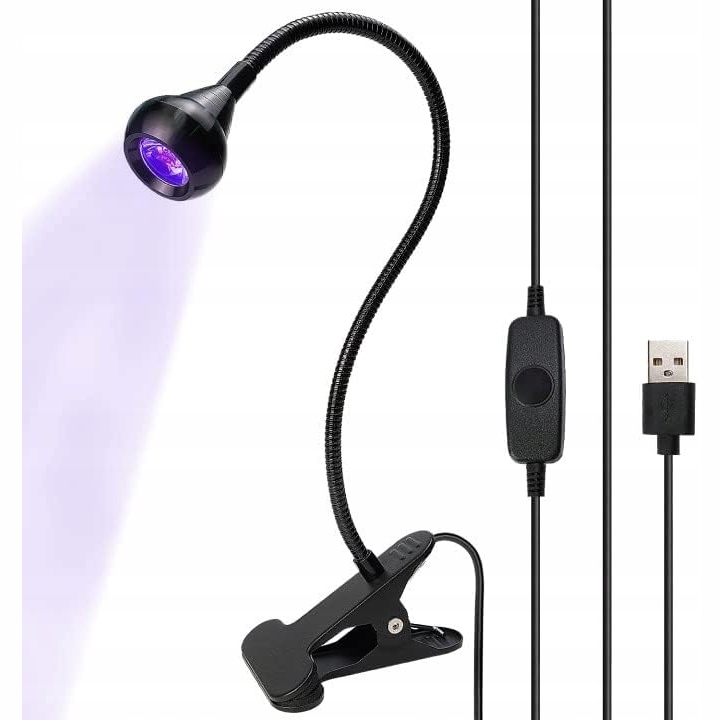 Uv-lampe 3w Mit Flexiblem Schwanenhals – Usb 5v 395–405 Nm Zum Aushärten Von Lötstopplack, Harz Und Uv-klebstoff