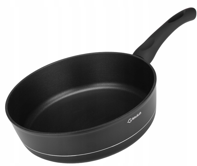 Traditionelle Tiefe Antihaft-bratpfanne, Aluminium, Schwarz, Royal, 26 Cm