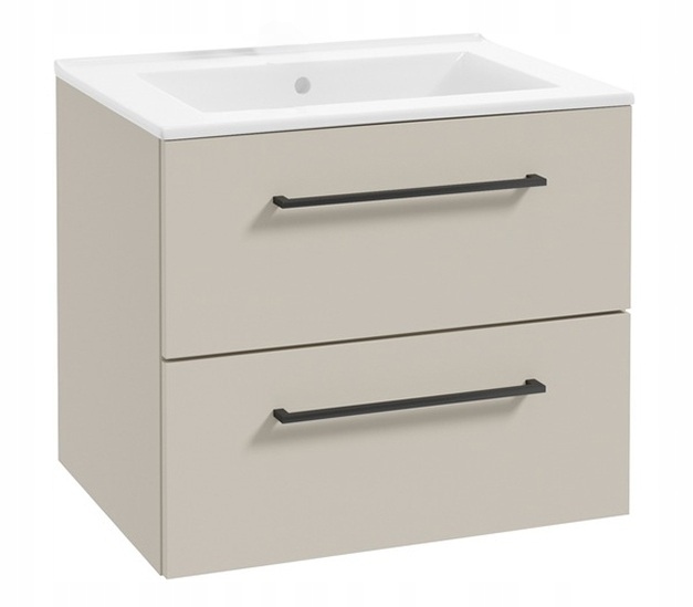 Badezimmerschrank Mit Waschbecken, Hängend, Kaschmir, 60 X 50 Cm, Pinia