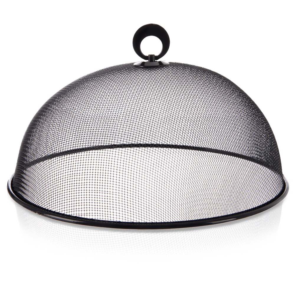Lampenschirm Aus Metall, Schwarzes Netzgewebe, 30 Cm