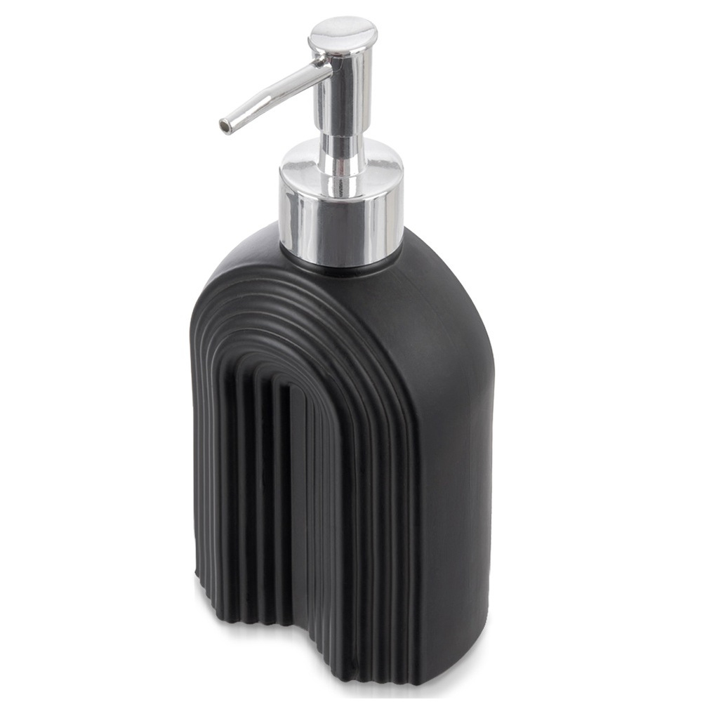 Schwarzer Seifenspender Aus Glas, 320 Ml