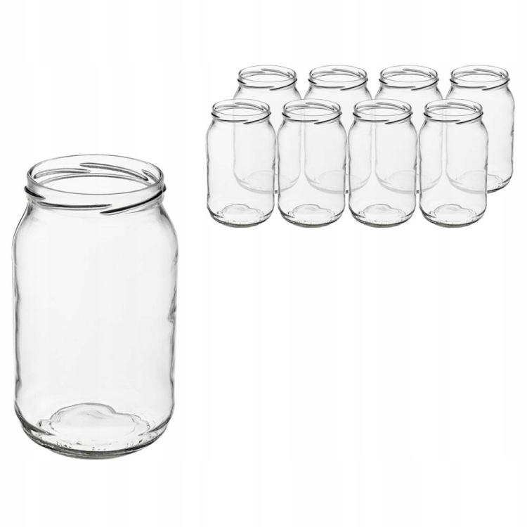Einmachgläser, Groß, 900 Ml, 8 Stück