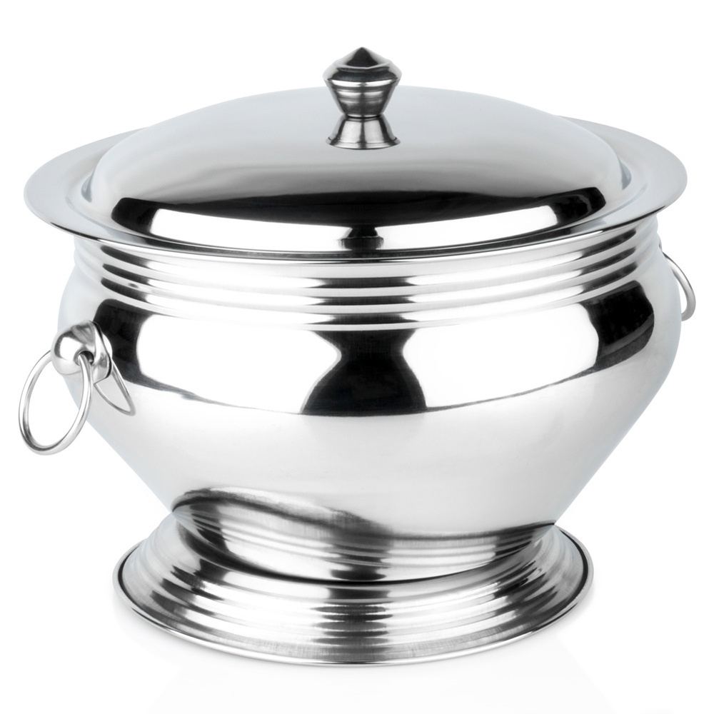 Suppenterrine Aus Stahl Mit Deckel, 5 L