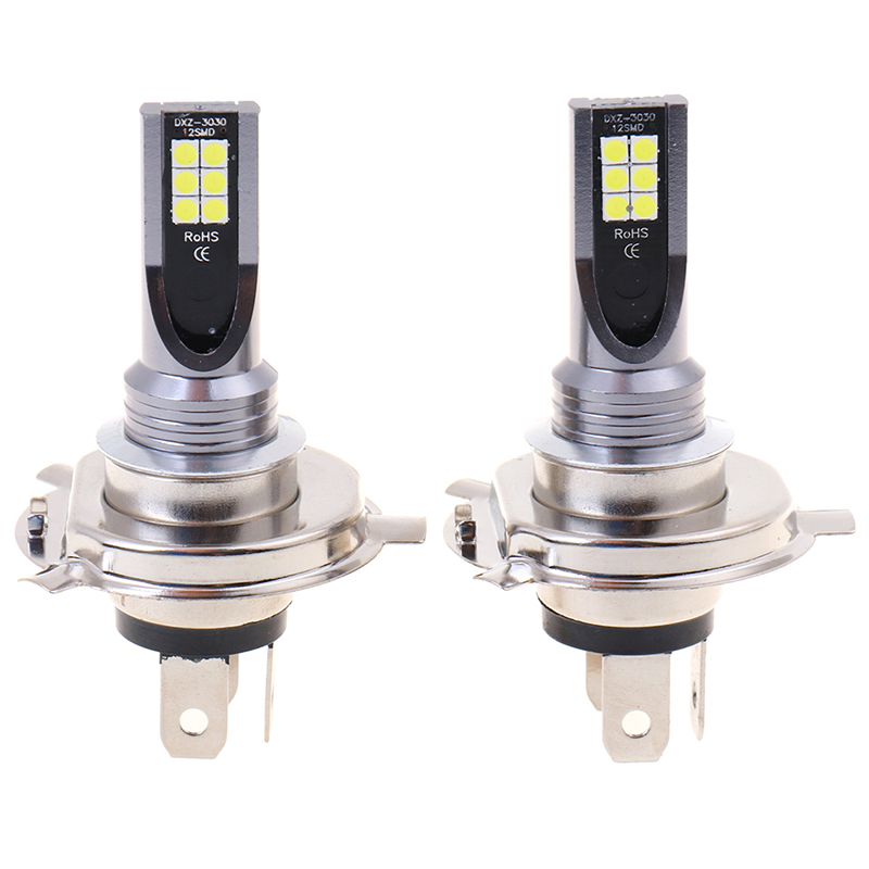 2x H4 200w 12000lm Led-autoscheinwerfer Mit Glühbirnen