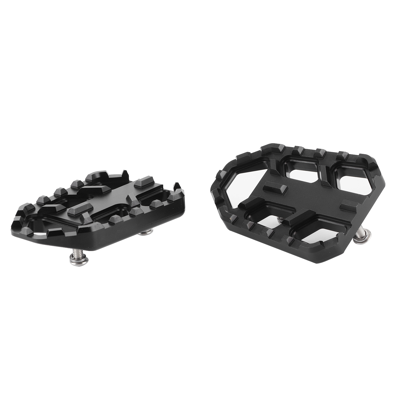 Breite Cnc-gefräste Aluminium-motorradfußrasten, Passgenaue Pedale Für Suzuki Dl650, Dl1000, V-strom 650xt/1000xt, Schwarzes Fußrasten-set, Robustes Zubehör