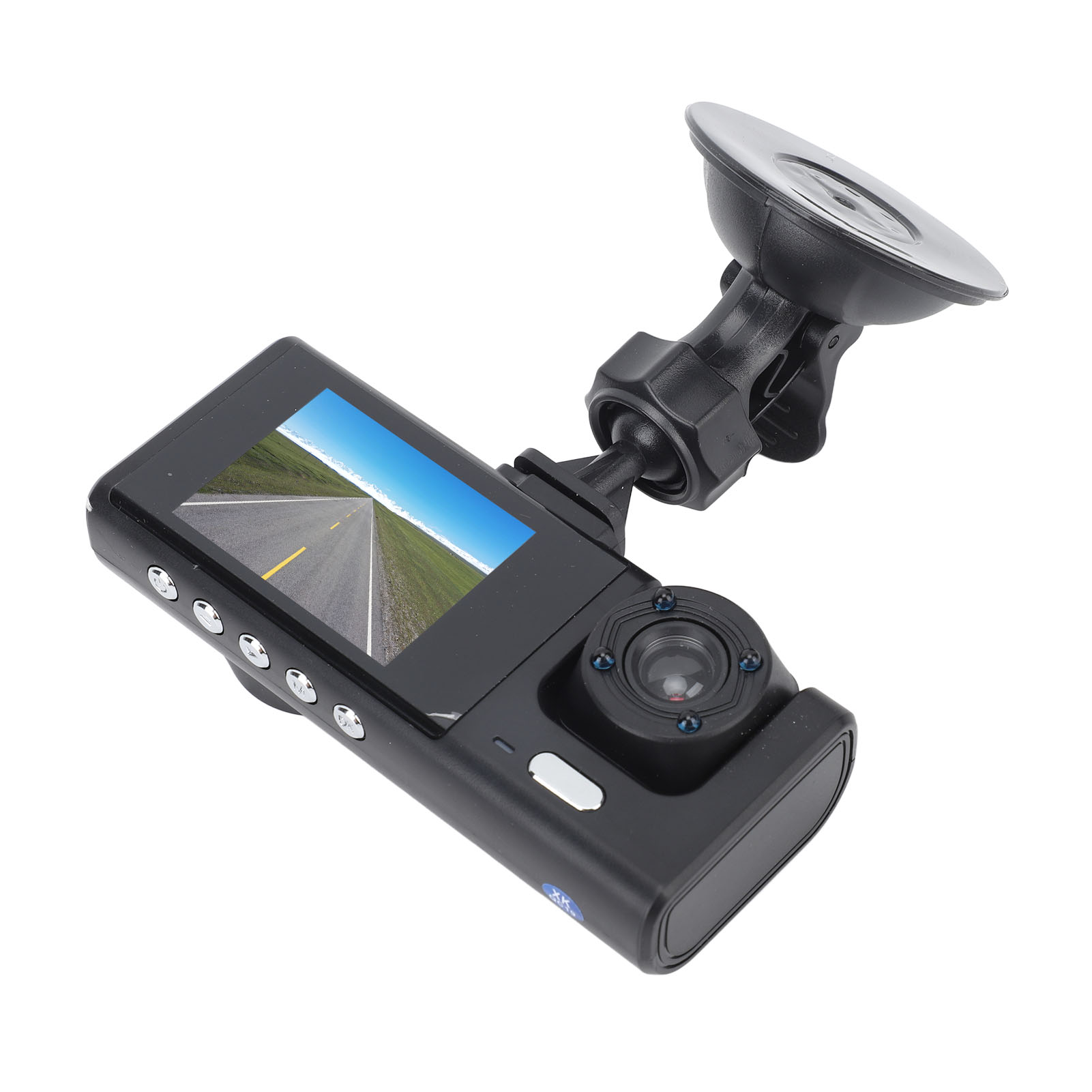 3-in-1 Dual-dashcam Mit 1080p Hd-aufnahme Für Front- Und Innenraum, G-sensor Und Loop-aufnahme, Auto