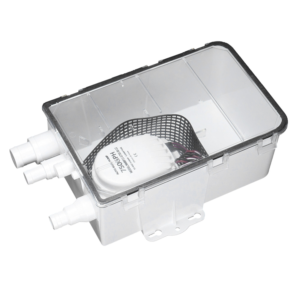 Dusch-sumpfpumpensystem Für Boote Und Wohnmobile, Bilgenpumpe, 12 V, 750 Gph, Marine-mehrfachanschluss-ablaufbox