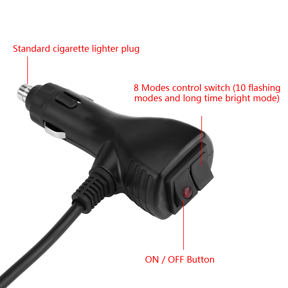 Notfallwarnleuchte Mit 8 Leds, 40 W, 12–24 V, Gelbes Blinklicht Für Das Autodach, Magnetische Befestigung, Verkehrssicherheitssignalleuchte