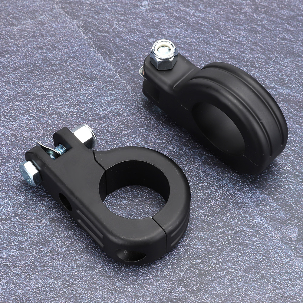 38 Mm 1,5 Zoll Universal-fußrasten-befestigungs-p-klemme Motorradzubehör Passend Für Honda (schwarz)