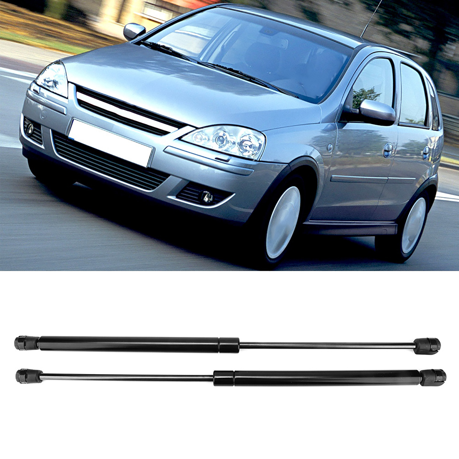 2 Stück 9114311 Gasdruckfedern Für Die Heckklappe, Passend Für Vauxhall Corsa C 2001–2006 Schrägheck