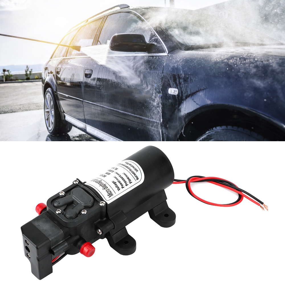 12v 60w Selbstansaugende Elektrische Hochdruck-membranpumpe Für Die Autowäsche, Mikro-wasserpumpe Mit Druckschalter, 2 Stück.
