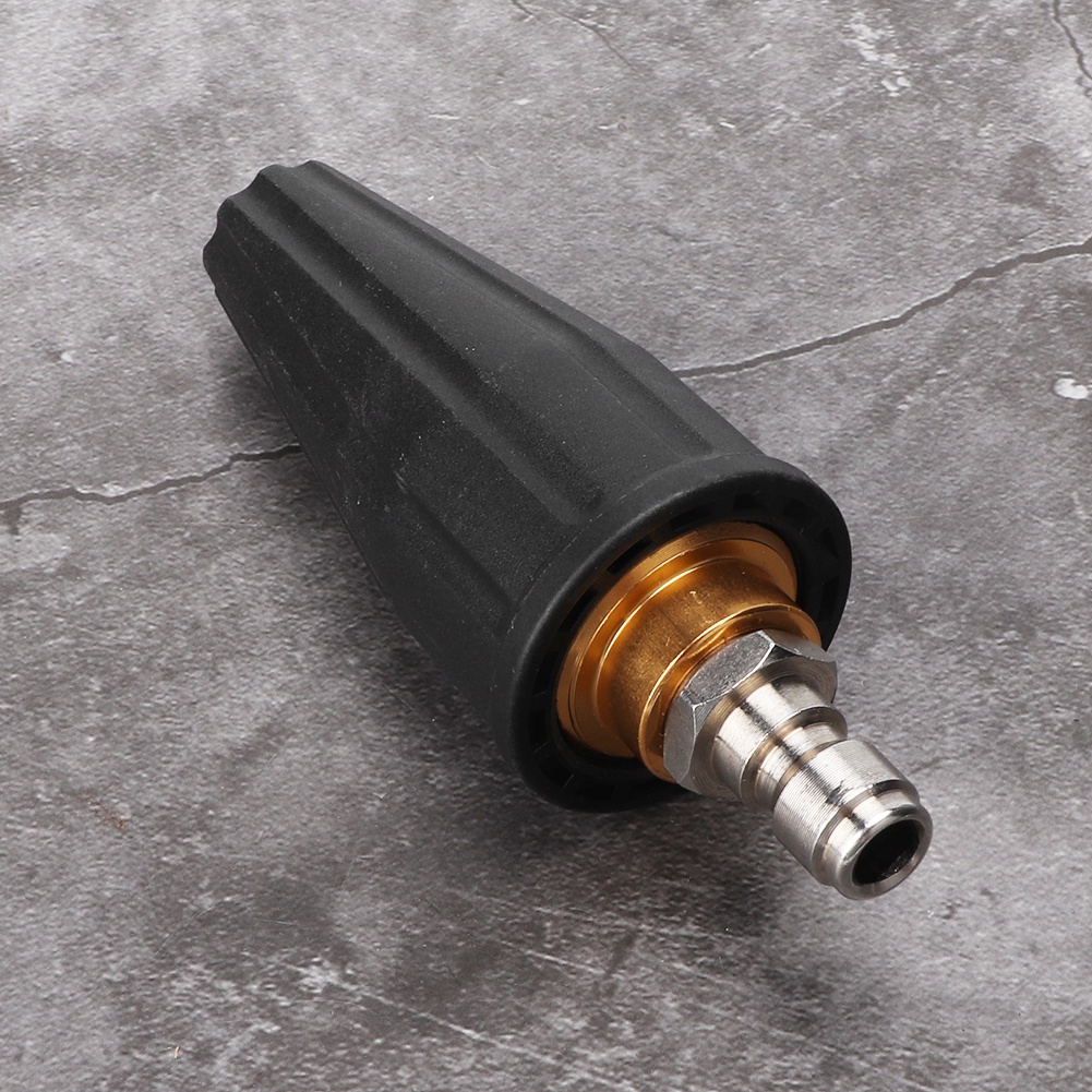 Hochdruckpistole Mit 1/4"-drehturbodüse, Schnellanschluss, Leistungsstarkes Reinigungszubehör Für Pistolen, Rotierender Strahl, Geeignet Für Die Auto- Und Oberflächenreinigung, Edelstahl, Sofortanschl