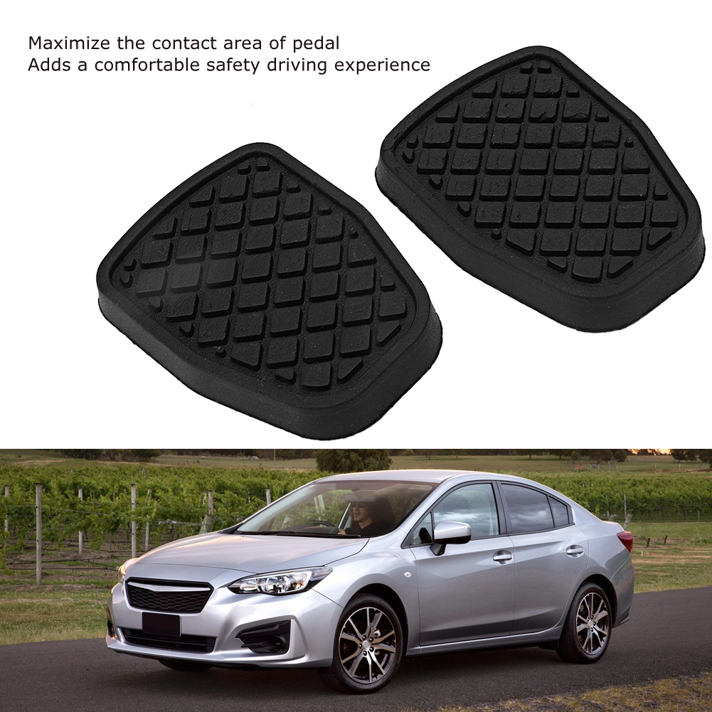 Paar Strapazierfähige Kupplungs- Und Bremspedalauflagen Aus Gummi Für Subaru, Rutschfeste Abdeckung, Autozubehör, 2-teiliges Set, Einfacher Austausch.