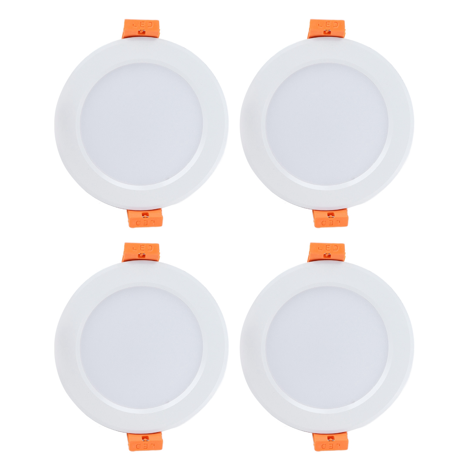 4 Runde 3w 300lm 6000k Weiße Led-deckenleuchten Für Wohnmobile, Wohnwagen Und Boote, 12v Dc-kuppelleuchte