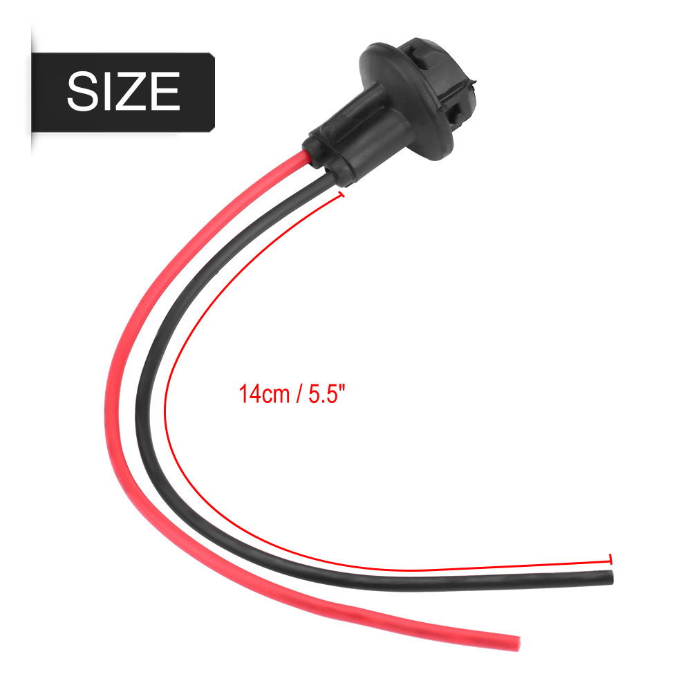 T10 W5w 168 194 Fassung, Schraubanschluss Für Kfz-glühlampen, 2 Stück, Flexibler Gummisockel