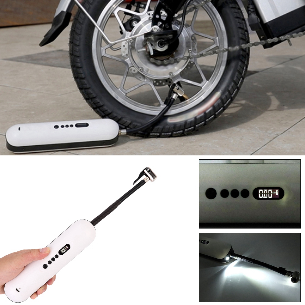12v Tragbarer Auto-luftkompressor, Elektrischer Reifenfüller Mit Usb-ladefunktion, Mini-smart-luftpumpe, Automatisches Aufblasgerät Für Autos Und Motorräder.
