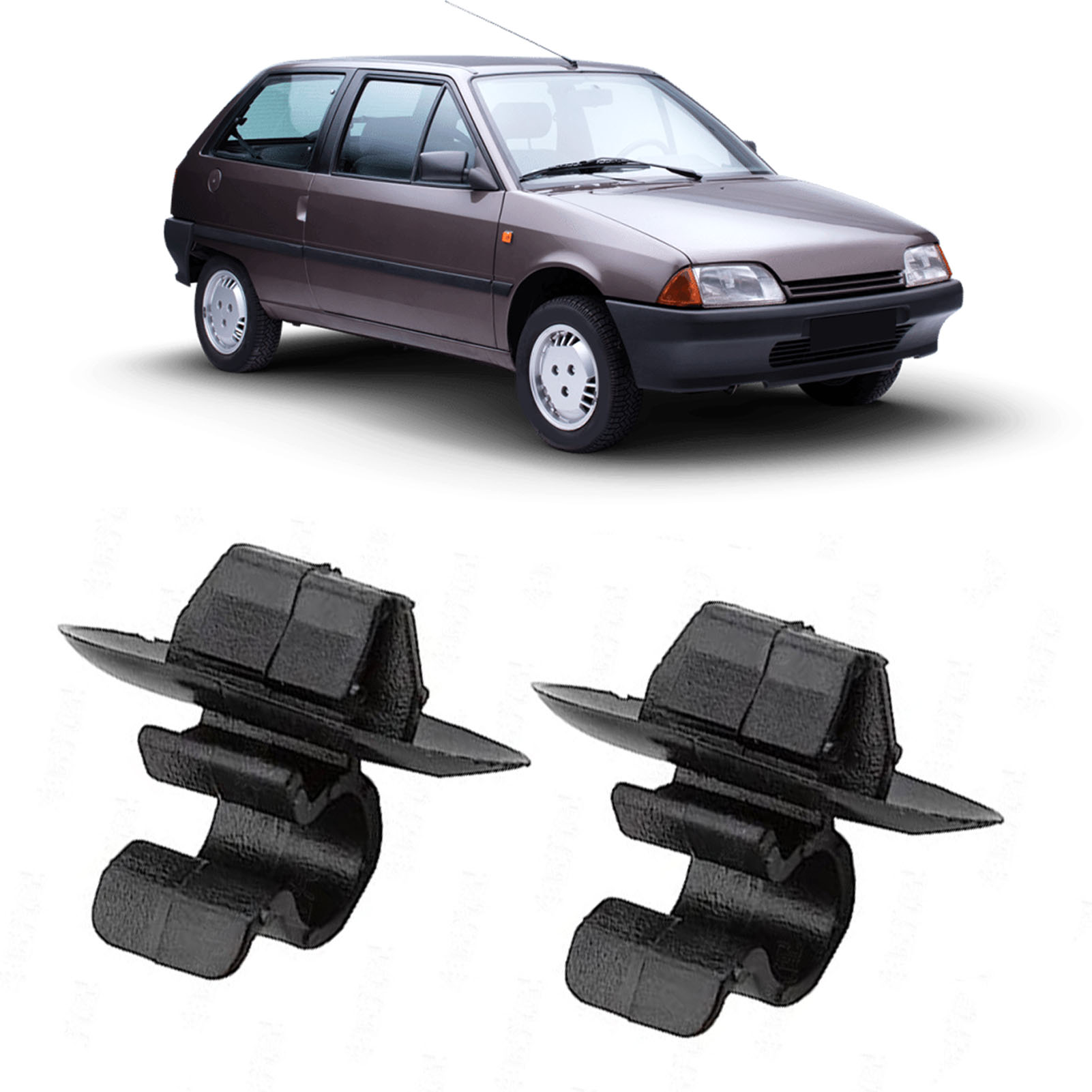 2 Stück Motorhauben-befestigungsclips 792834 Für Citroen Ax Evasion C2 C3 Ii C4