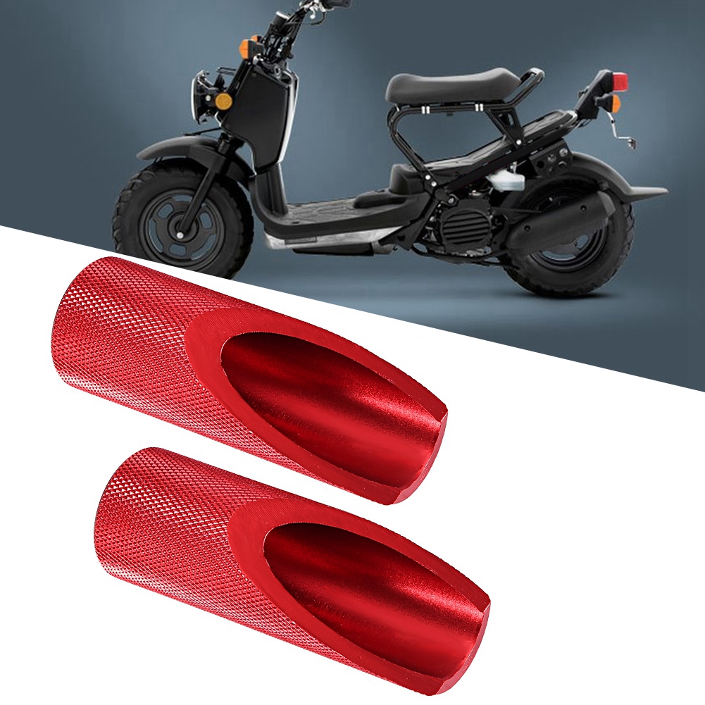Motorrad-fußrasten Aus Aluminiumlegierung, 2 Stück, Kompatibel Mit Honda-fußrastenzubehör, Rot.